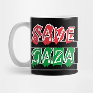 Save Gaza  - Montage - Back Mug